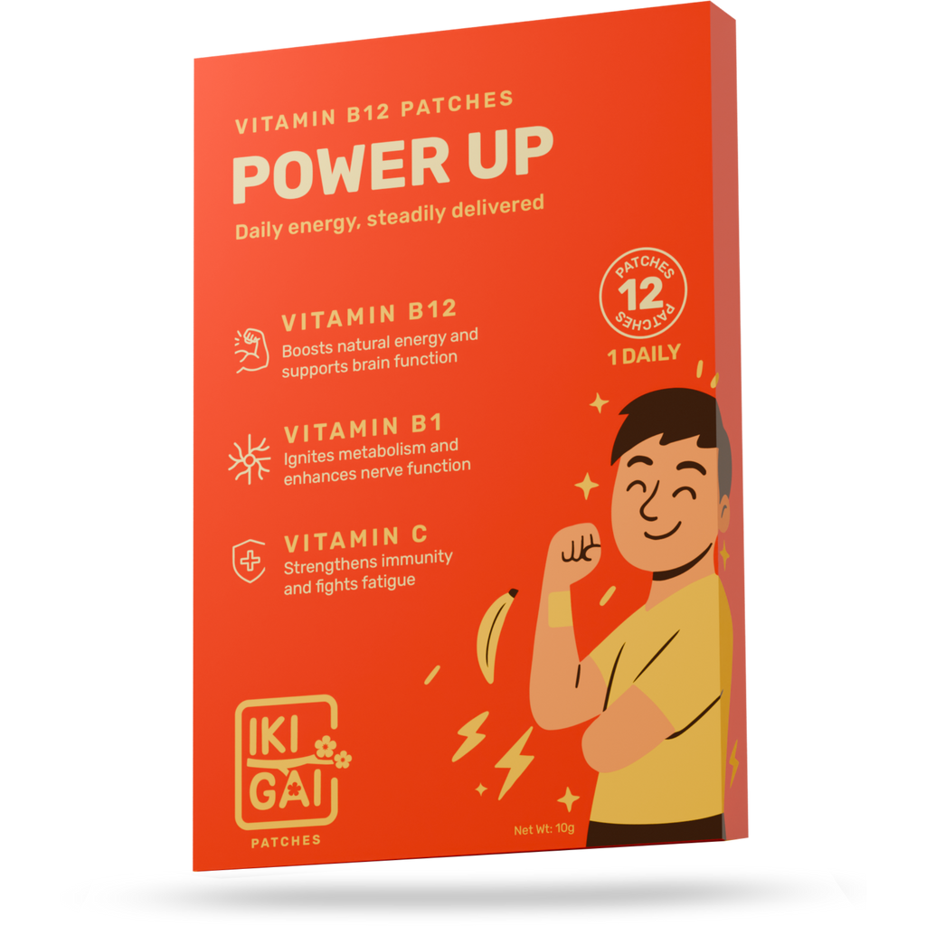 IKIGAI B12 Power Up Patches | Transdermal Patches with Vitamin B12, B1 & C