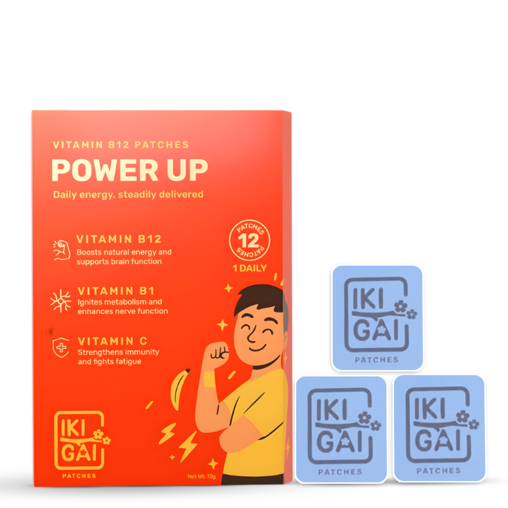 IKIGAI B12 Power Up Patches | Transdermal Patches with Vitamin B12, B1 & C