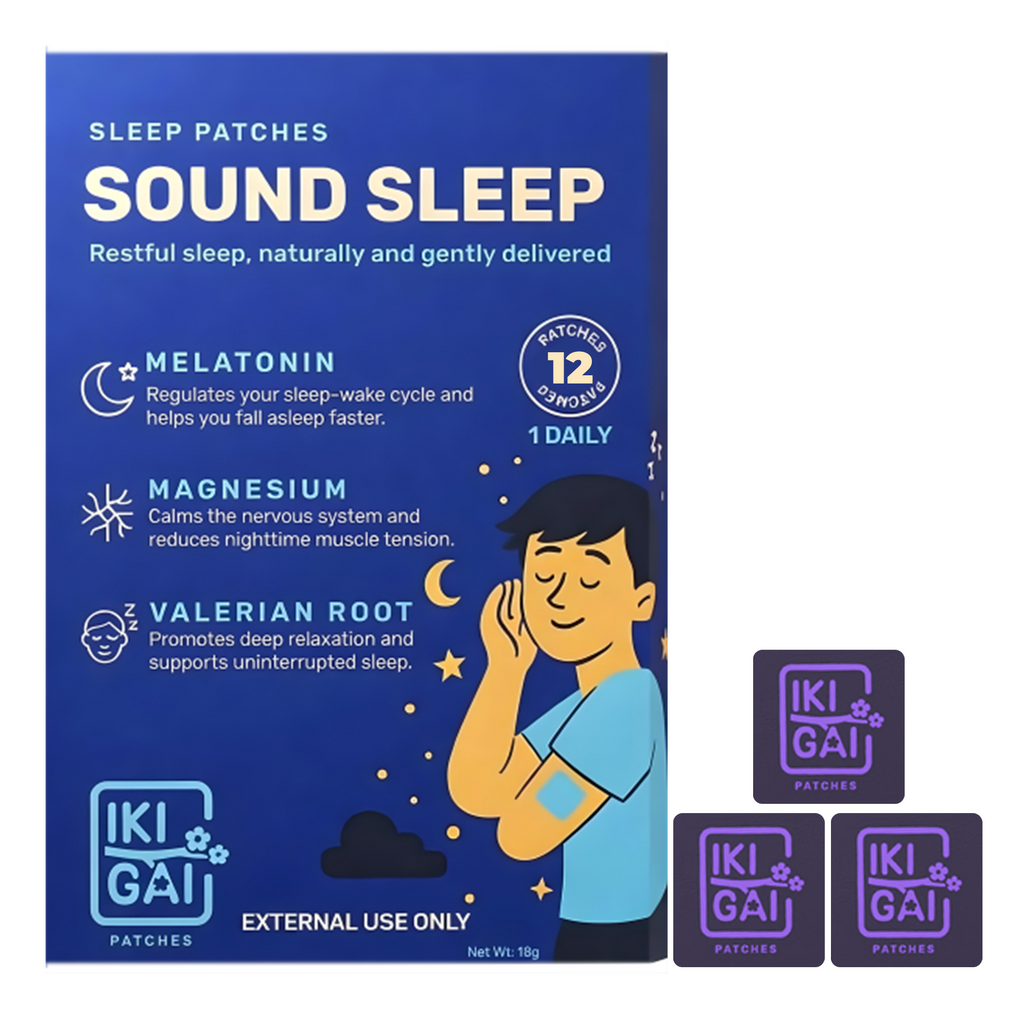 Sound Sleep Patch – Melatonin, Magnesium & Valerian Root | Deep Sleep & Relief.