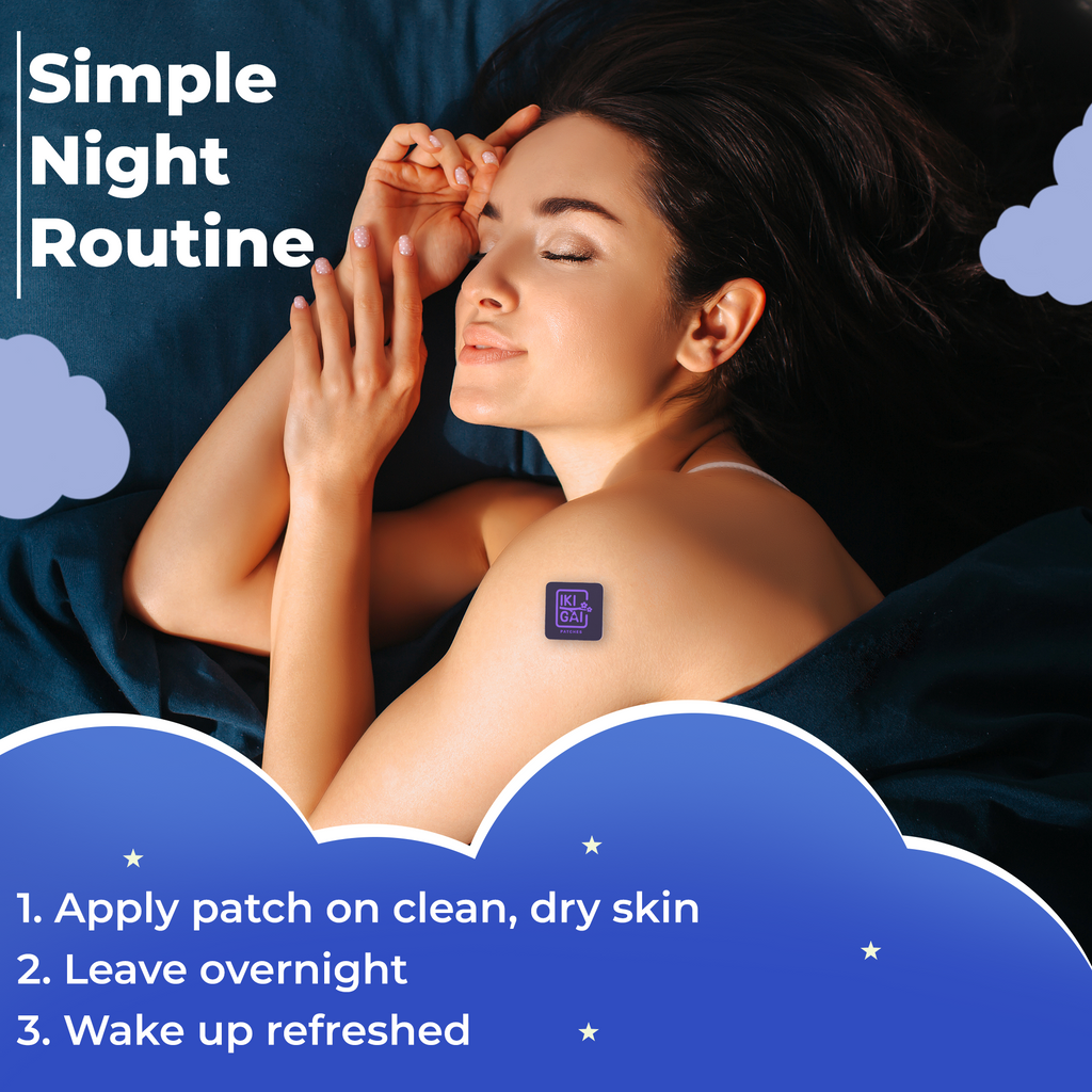 Sound Sleep Patch – Melatonin, Magnesium & Valerian Root | Deep Sleep & Relief.