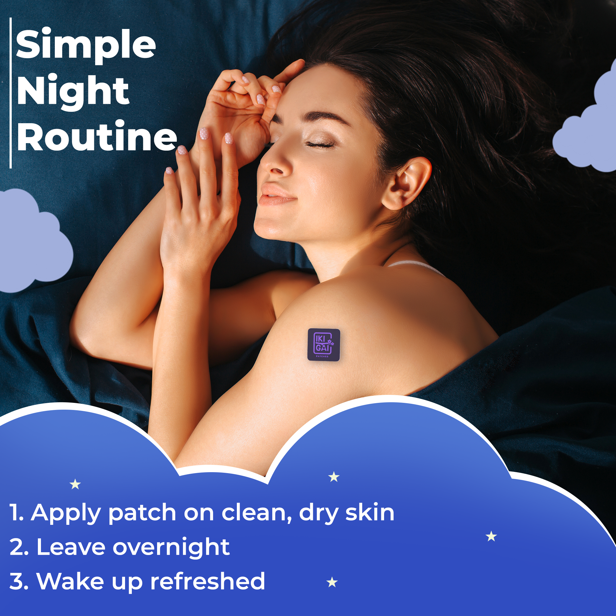 Sound Sleep Patch – Melatonin, Magnesium & Valerian Root | Deep Sleep & Relief.