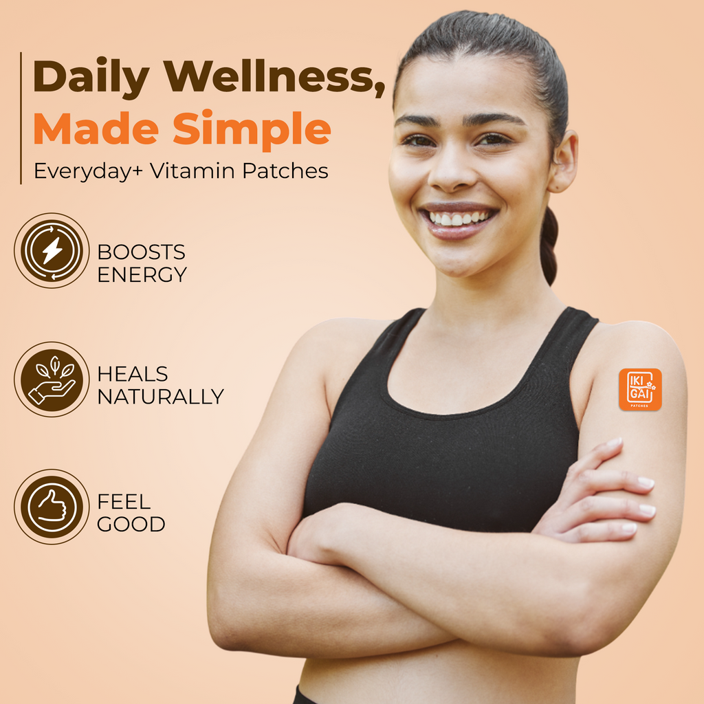 Everyday+ Patches with Vitamin D3, Magnesium, Zinc | Easy-to-Use Skin Patches.