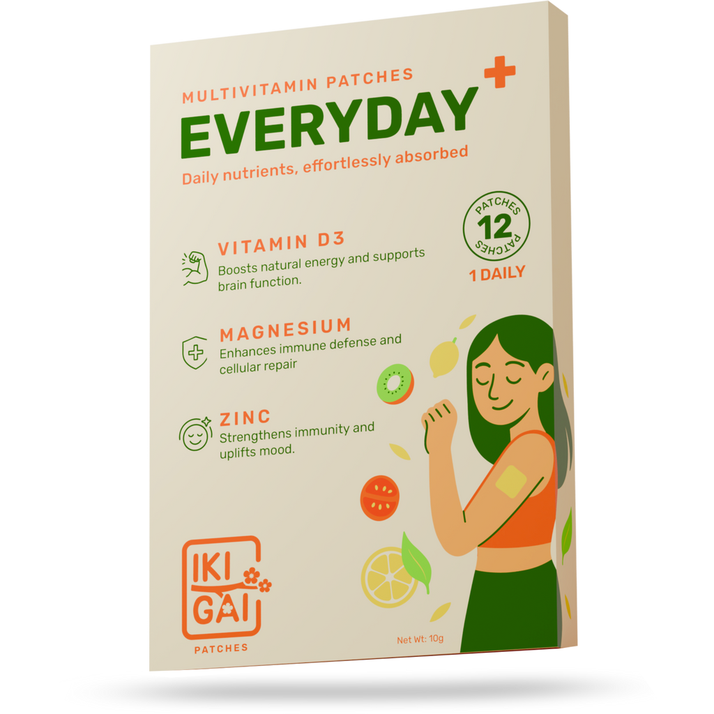Everyday+ Patches with Vitamin D3, Magnesium, Zinc | Easy-to-Use Skin Patches.